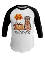 It is Fall - Yorkshire Terrier Baseball Tee tile