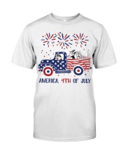 American Flag Truck - Husky Classic T-Shirt front