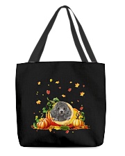 Pumpkin Cave - SILVER Miniature Poodle All-Over Tote tile