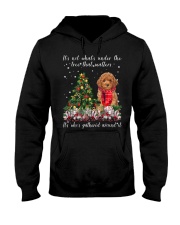 Matters - RED Miniature Poodle Hooded Sweatshirt front