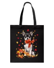 Autumn Leaves Scraf Chihuahua Tote Bag tile