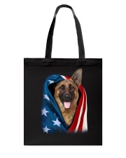 American flag - German Shepherd Tote Bag tile
