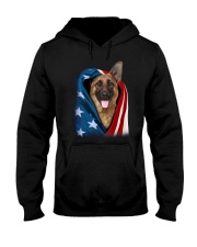 American flag - German Shepherd Hooded Sweatshirt tile