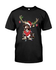 Reindeer - Chocolate Havanese Classic T-Shirt front