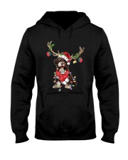 Reindeer - Chocolate Havanese Hooded Sweatshirt tile