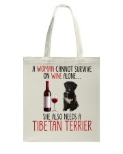 She Also Needs - Tibetan Terrier Dog Tote Bag tile
