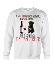 She Also Needs - Tibetan Terrier Dog Crewneck Sweatshirt tile