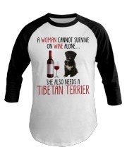 She Also Needs - Tibetan Terrier Dog Baseball Tee tile