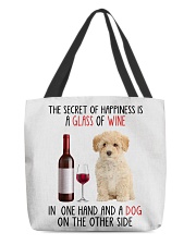 Happiness - Poochon All-Over Tote tile