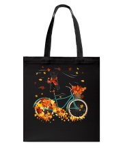 Autumn Bike - BLACK Miniature Schnauzer Tote Bag tile