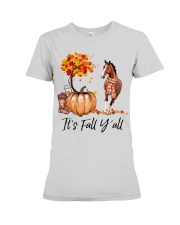 It is Fall - Horses Premium Fit Ladies Tee tile