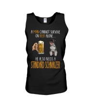 Beer Alone - Standard Schnauzer Unisex Tank tile