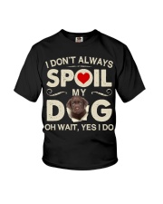 156 Spoil My Dog - CHOCOLATE labs Youth T-Shirt tile