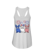 American French Bulldog Ladies Flowy Tank tile