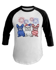 American French Bulldog Baseball Tee tile