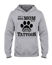 just a dog mom tatoos Hooded Sweatshirt tile