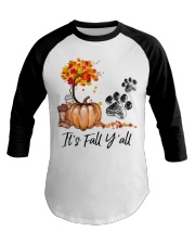 It is Fall - Dogs Baseball Tee tile