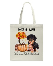 Fall And - Dachshund Tote Bag tile