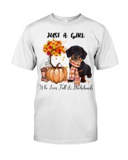 Fall And - Dachshund Classic T-Shirt tile