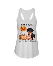 Fall And - Dachshund Ladies Flowy Tank tile