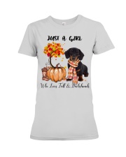 Fall And - Dachshund Premium Fit Ladies Tee tile