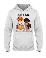 Fall And - Dachshund Hooded Sweatshirt tile
