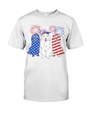 American Golden Retriever Dog Classic T-Shirt front
