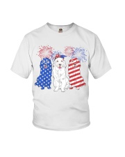 American Golden Retriever Dog Youth T-Shirt tile