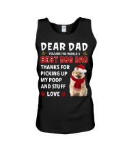 Christmas Dad - CREAM Keeshond Unisex Tank tile