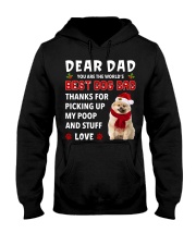 Christmas Dad - CREAM Keeshond Hooded Sweatshirt front