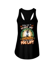 Crazy Lady - Black Mouth Cur Ladies Flowy Tank tile