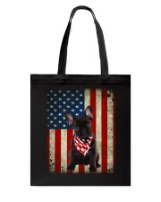 French Bulldog - American Flag Tote Bag tile