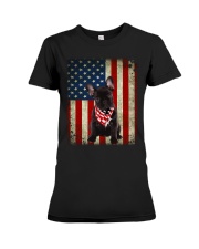 French Bulldog - American Flag Premium Fit Ladies Tee tile