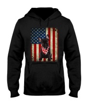French Bulldog - American Flag Hooded Sweatshirt tile