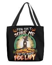 Crazy Lady - BRINDLE Boxer All-Over Tote tile