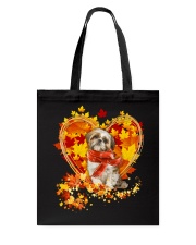 Autumn Leaf - shih tzu 2 Tote Bag tile