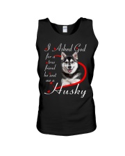 He Sent - husky Unisex Tank tile