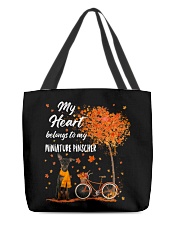 Belonging - Miniature Pinscher 2 All-Over Tote tile