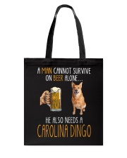 Beer Alone - Carolina Dingo Tote Bag tile