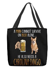 Beer Alone - Carolina Dingo All-Over Tote tile