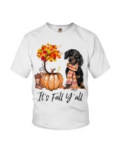 It is Fall - dachshund 4 Youth T-Shirt tile