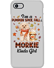 Pumpkin Kinda - GOLD Morkie Phone Case tile