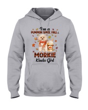 Pumpkin Kinda - GOLD Morkie Hooded Sweatshirt tile