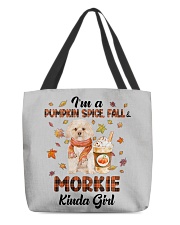 Pumpkin Kinda - GOLD Morkie All-Over Tote tile