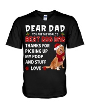 Christmas Dad - Nova Scotia Duck Tolling Retriever V-Neck T-Shirt tile