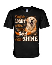 Shine - Golden Retriever 2 V-Neck T-Shirt tile