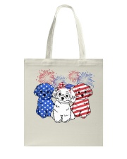 American Maltese Dog Tote Bag tile