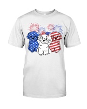 American Maltese Dog Classic T-Shirt front