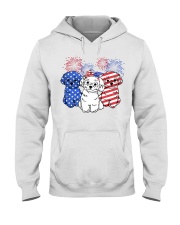 American Maltese Dog Hooded Sweatshirt tile