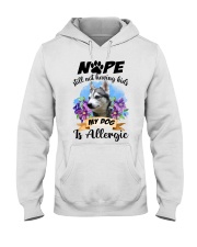 Allergic - Alaskan Klee Kai Hooded Sweatshirt tile